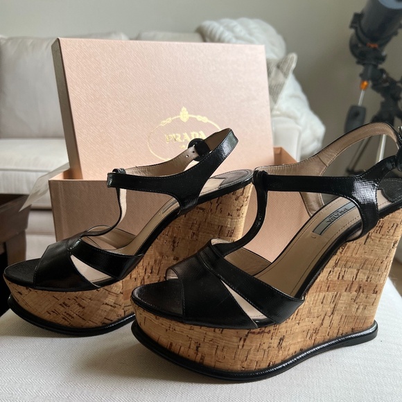 Prada platform wedges - Picture 1 of 6